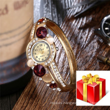 Regalos de lujo cristalinos coloridos del reloj de las mujeres de la joyería del amor del cristal de la alta calidad